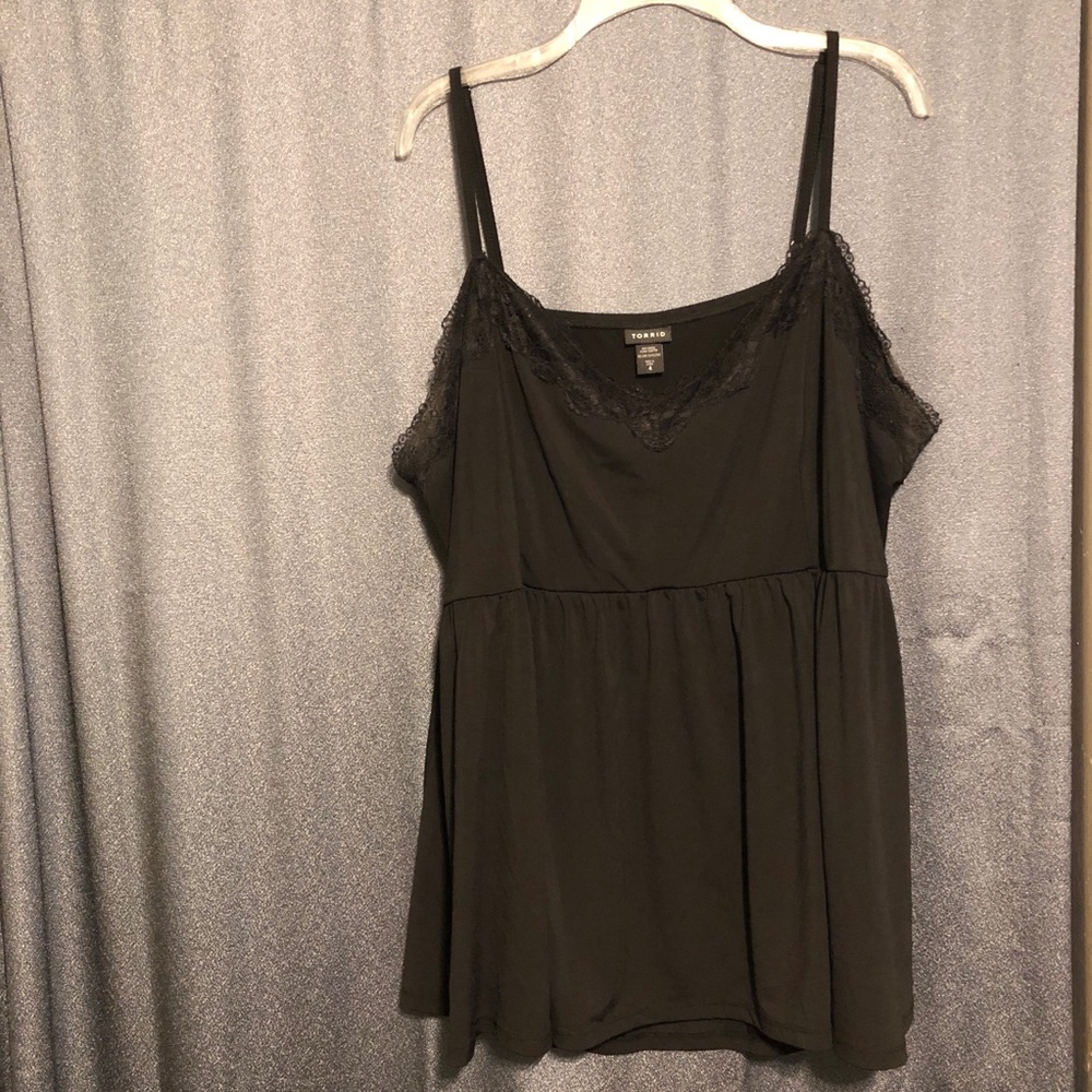 Torrid Size 4 Black Sexy Satin Camisole